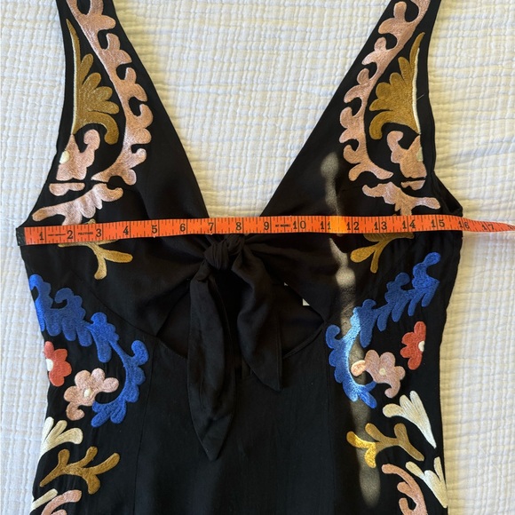 Cleobella Edenia Embroidered Midi Tied Front Dress- Small - Picture 8 of 10